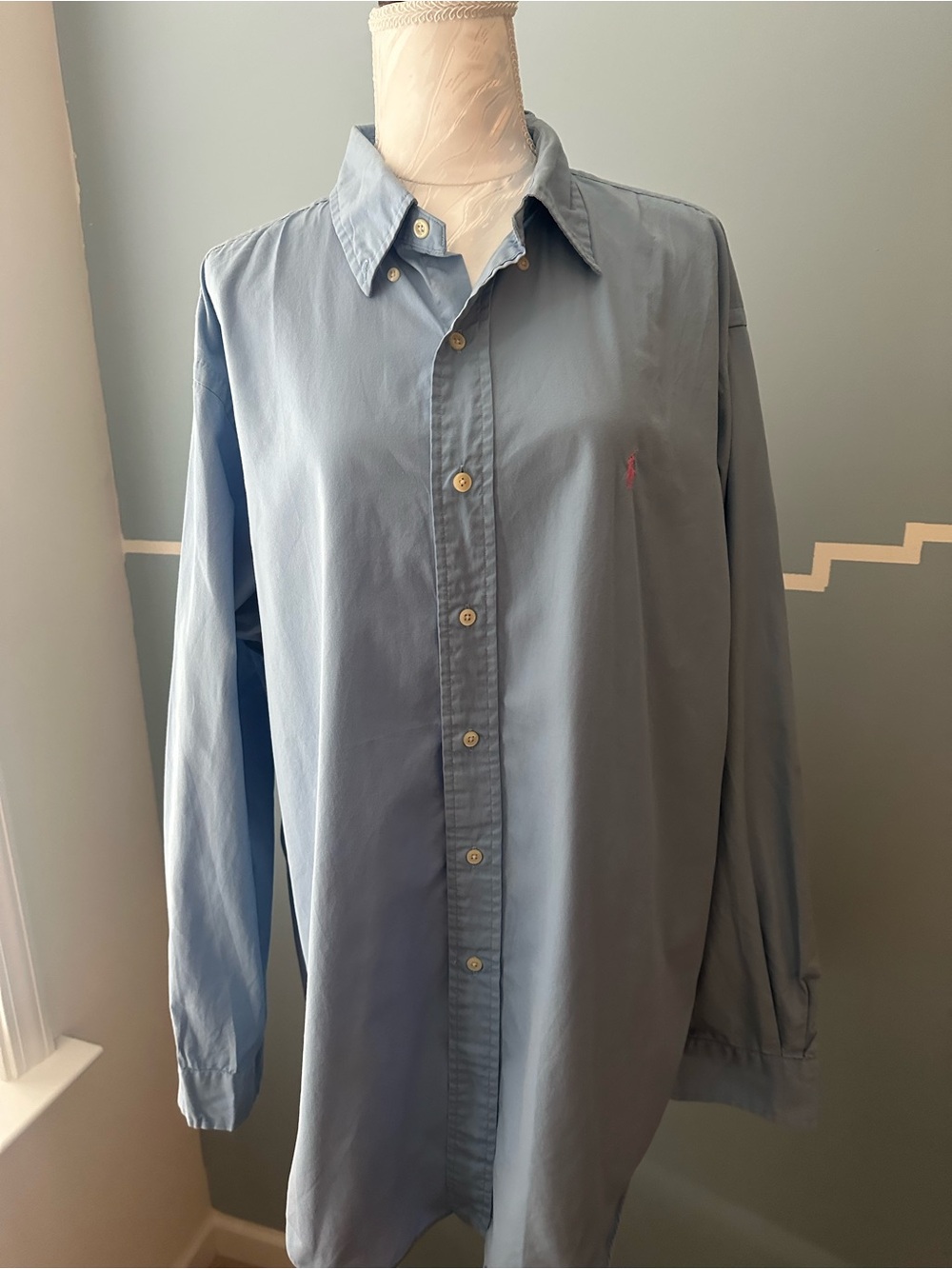 Polo by Ralph Lauren Soft Light Blue Button-Down Shirt